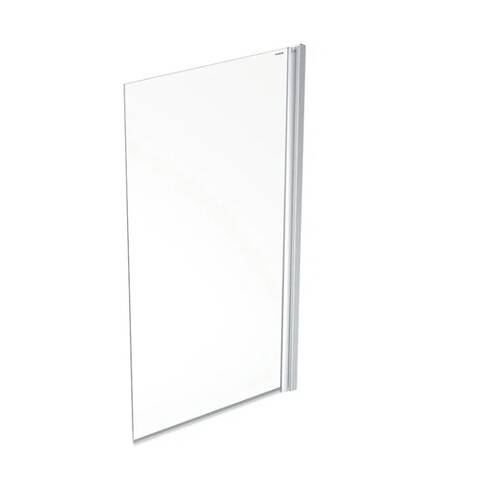 Шторка для ванны Geberit Geo 560.118.00.2 80х150 см профиль алюм, прозрачное стекло, реверсивные, фото 1