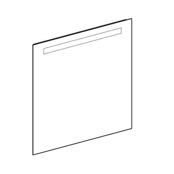 Дзеркало Geberit Option Basic 502.806.00.1 700x700 мм, з LED підсвічуванням зверху по горизонталі, фото 2