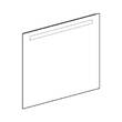 Дзеркало Geberit Option Basic 502.807.00.1 800x700 мм, з LED підсвічуванням зверху по горизонталі, фото 2