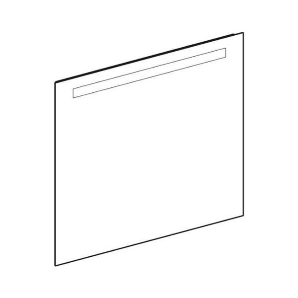 Дзеркало Geberit Option Basic 502.807.00.1 800x700 мм, з LED підсвічуванням зверху по горизонталі, фото 2