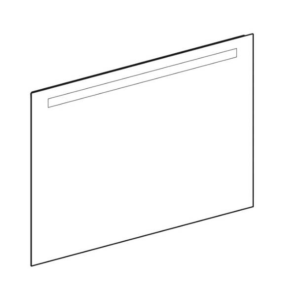 Дзеркало Geberit Option Basic 502.809.00.1 1000x700 мм, з LED підсвічуванням зверху по горизонталі, фото 2
