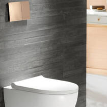 Клавіша змиву Geberit Sigma70 115.622.QB.1 червоне золото матовий, фото №3