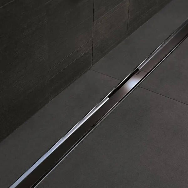 Решітка для душового каналу Geberit CleanLine50 154.446.QC.1 чорний хром матовий 30-90 см, фото 4