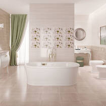 Декор Cersanit Carmel Inserto Flower 25x40 см, фото №3