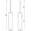 Щітка для унітаза Decor Walther Corner 0564400 CO WBG з тримачем, хром, фото 2