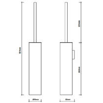 Щітка для унітаза Decor Walther Corner 0564400 CO WBG з тримачем, хром, фото №2