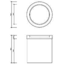 Відро для сміття Decor Walther DW 1240 0611060 2,5 л з кришкою, чорний матовий, фото №2