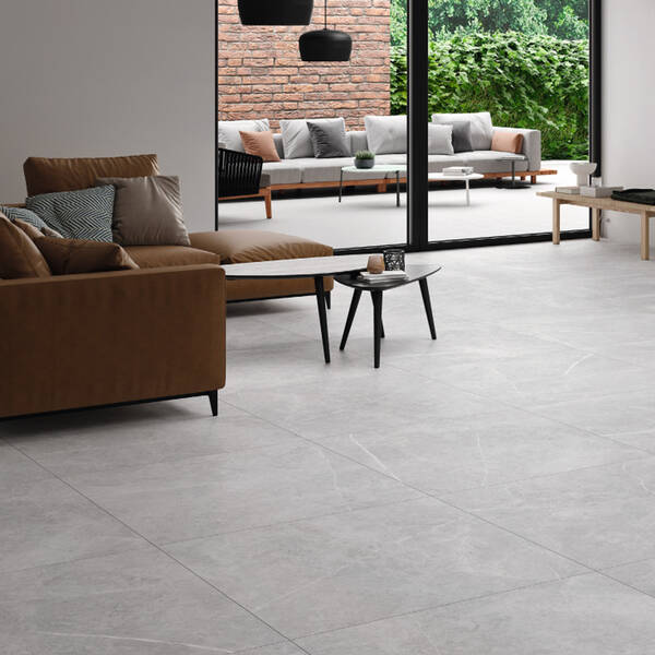 Керамограніт Almera Ceramica (Spain) P.E. Northon Light Grey Mt 60x60 см, фото 2