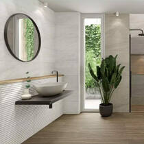 Плитка Ceramica Deseo Waves Pietra Stone White Mt 30x60 см, фото №1