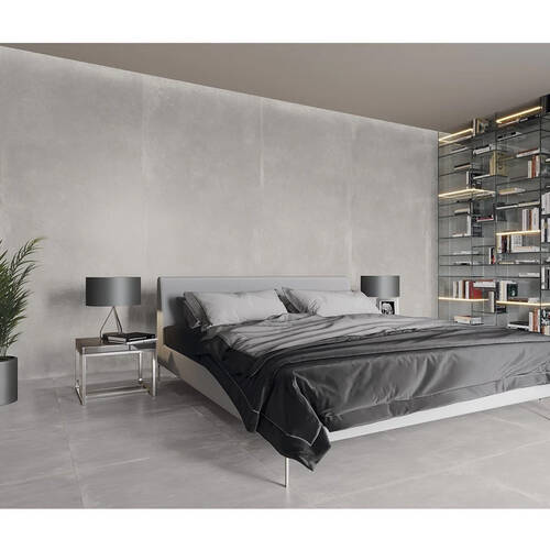 Керамограніт Cerrad Gres Modern Concrete Silver Rect 119,7х119,7 см, фото 3