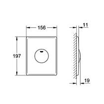 Клавиша смыва Grohe Skate 37547000 хром, фото №2