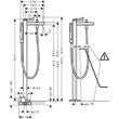 Змішувач для ванни Hansgrohe Finoris 76445000, фото 2