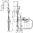 Смеситель для кухни Hansgrohe Aqittura M91 76826000, фото 2