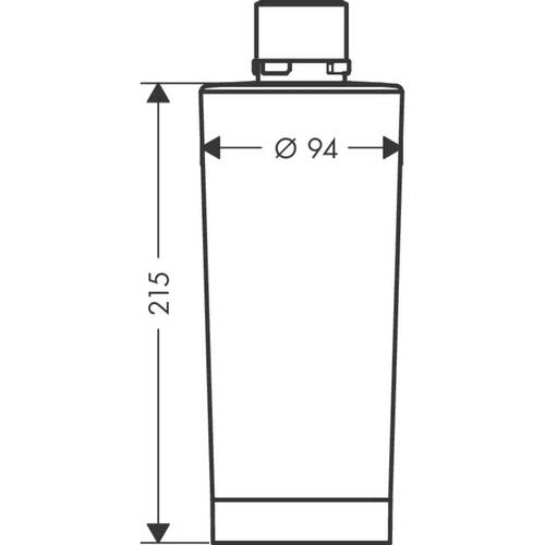 Картридж для фільтра Hansgrohe Ion exchanger and Active Carbon 76815000 800 л, фото 2