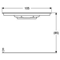 Раковина Geberit One 500.396.01.2 встроенная 105 см, фото №3