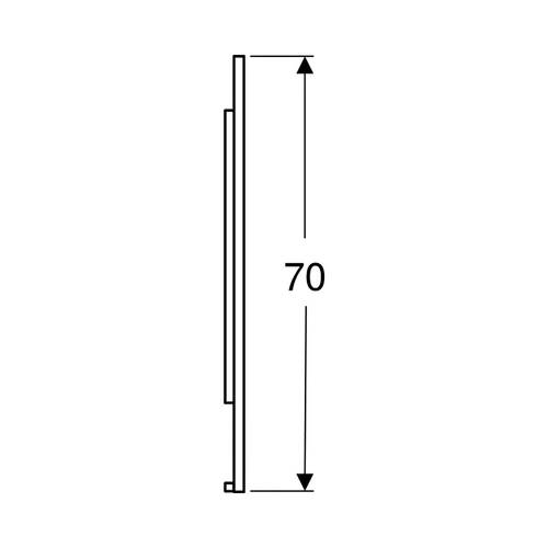 Зеркало Geberit Option Plus Square 502.784.00.1 с LED-подсветкой 1050х700 мм, фото 4