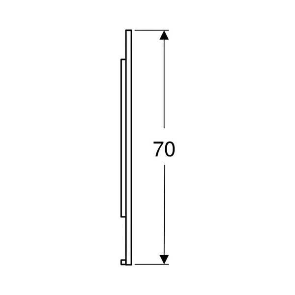 Зеркало Geberit Option Plus Square 502.784.00.1 с LED-подсветкой 1050х700 мм, фото 4