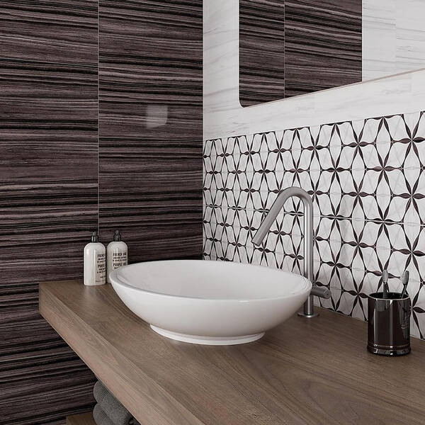 Плитка Cersanit Teri Brown Glossy 25x40 см, фото 2