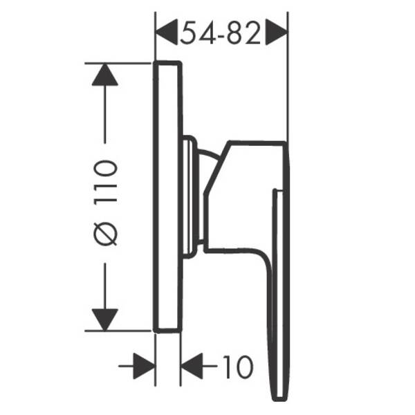 Змішувач для душу Hansgrohe Vernis Blend 71663000, фото 2