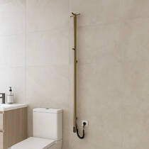 Полотенцесушитель электрический Mario Ray Cubo-I 1500x30/130 TR 1500х30 мм бронза 50 Вт, фото №1