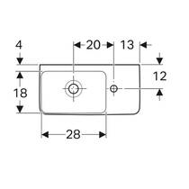 Раковина Geberit Selnova Compact 501.513.00.7, 50 см, белый глянец, фото №3