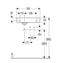 Раковина Geberit Selnova Compact 501.513.00.7, 50 см, белый глянец, фото №4