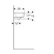 Раковина Geberit Selnova Compact 501.513.00.7, 50 см, білий глянець, фото 5