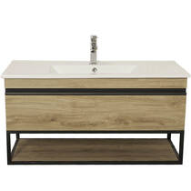 Тумба Аква Родос Лофт Айрон 12293 консольна севілья з раковиною Arte 100 см, фото №4