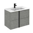 Тумба Royo Onix C0074436 60 см с раковиной Slim, серый цемент, фото 1