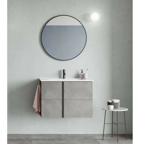 Тумба Royo Onix C0074436 60 см с раковиной Slim, серый цемент, фото 2