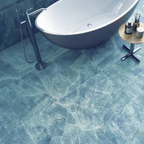 Керамограніт Geotiles Frozen Blue 60x120 см, фото №3