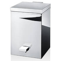 Мусорное ведро Decor Walther TE 75 0614600 3 л с крышкой softclose и педалью, хром, фото №1