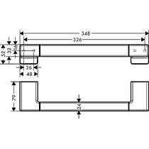 Держатель для полотенец Hansgrohe AddStoris 41744000 хром, фото №3