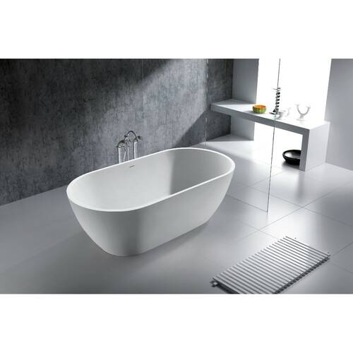 Ванна з штучного каменю Devit Laguna 18080110U 180х80 см білий глянець, фото 2