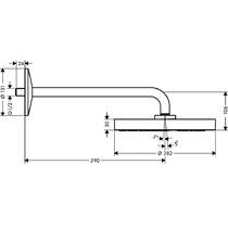 Верхний душ Axor One 48491140 бронза матовый, фото №2