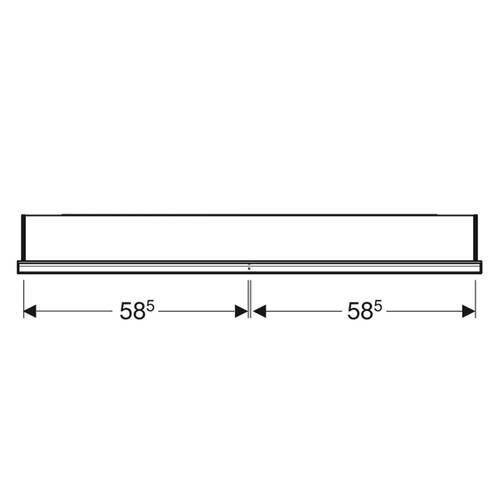 Зеркальный шкаф Geberit One 505.835.00.2 90х120 см с функцией ComfortLight, белый/алюминий с порошковым покрытием, фото 3