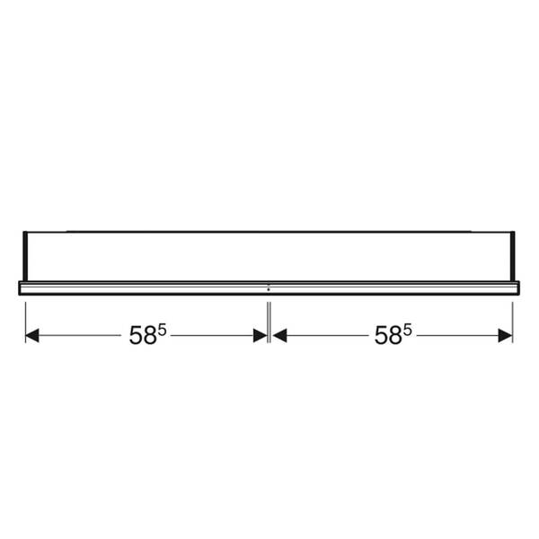 Зеркальный шкаф Geberit One 505.835.00.2 90х120 см с функцией ComfortLight, белый/алюминий с порошковым покрытием, фото 3