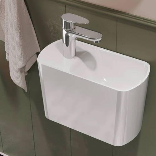 Раковина Miraggio Helix 450 R 45 см білий глянцевий, фото 5