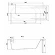 Ванна акрилова Cersanit Mito Red AZBR1000663610 160х70 см з ніжками S906-001, фото 4