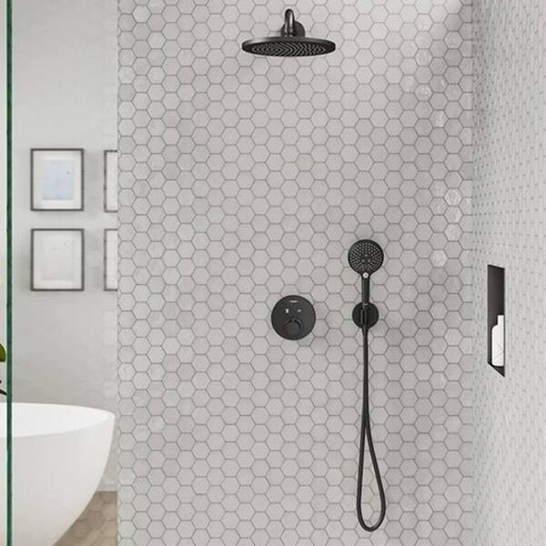 Шлангове підключення Hansgrohe Fixfit S 26888670 з тримачем, чорний матовий, фото 3