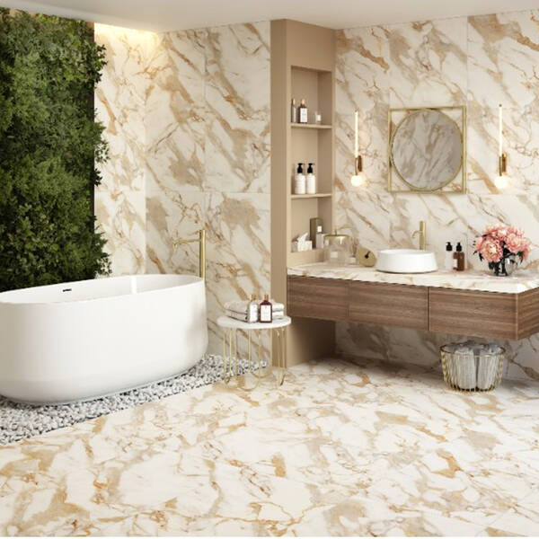 Керамограніт Almera Ceramica-2 Royal Calcatta Gold 60x120 см, фото 9