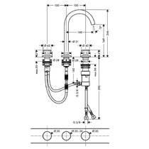 Змішувач для раковини Axor One 48070000, хром, фото №2