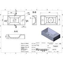 Раковина Miraggio Copper 400 40 см белый глянцевый, фото №2