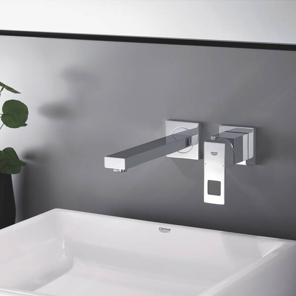 Смеситель скрытого монтажа для раковины Grohe Eurocube 23447AL0 графит, фото 5