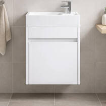 Тумба з раковиною Аква Родос Вінтаж 15453 консольна 40 см білий, фото №1