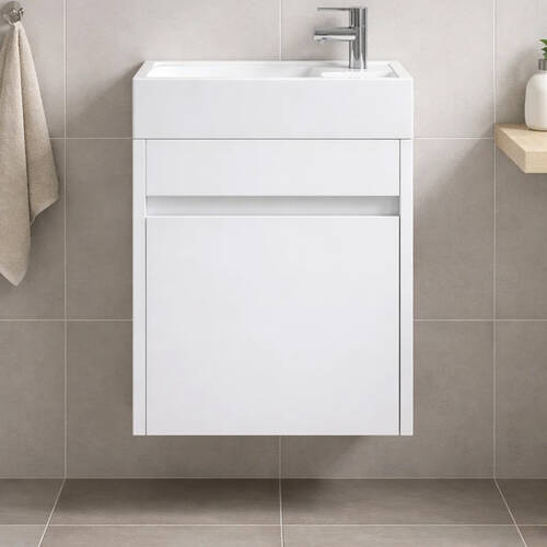 Тумба з раковиною Аква Родос Вінтаж 15453 консольна 40 см білий, фото 1