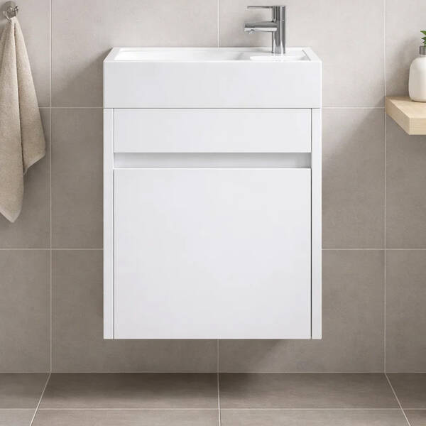 Тумба з раковиною Аква Родос Вінтаж 15453 консольна 40 см білий, фото 1