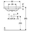Раковина Geberit iCon Light 501.834.00.3 60 см, фото 3