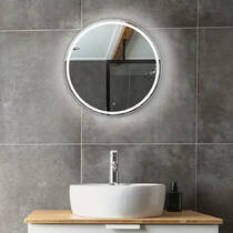 Дзеркало Devit AllRound 5501070 кругле з LED підсвіткою та тачсенсором 678x678 мм, фото №1