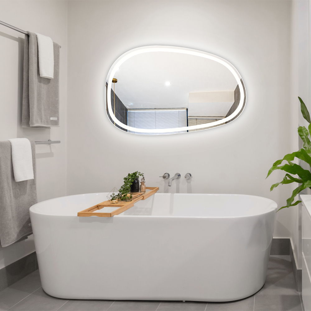 5416090 Style Асиметричне дзеркало 900х600 з LED підсвіткою та тачсенсором (1 сорт)